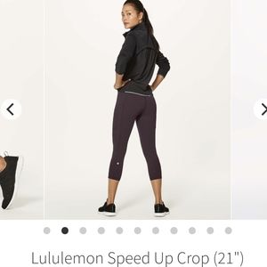 lululemon Plum Crop Tights